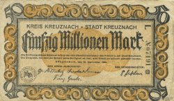 50 Millions Mark ALLEMAGNE Kreuznach 1923  TB+