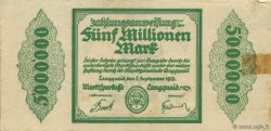 5 Millions Mark GERMANY Langquaid 1923  F+