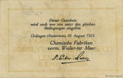 1 Million Mark ALLEMAGNE Leverkusen 1923  TTB
