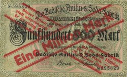 1 Million Mark DEUTSCHLAND Ludwigshafen 1923 