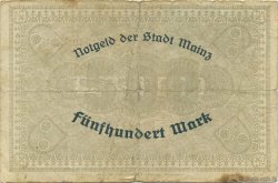 500 Mark ALLEMAGNE Mainz-Mayence 1922  TB