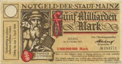 5 Milliards Mark ALLEMAGNE Mainz-Mayence 1923  TTB
