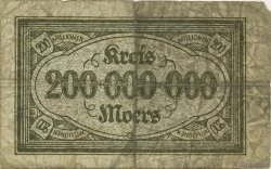 200 Millions Mark ALLEMAGNE Moers 1923  B+
