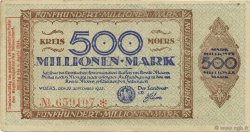 500 Millions Mark GERMANY Moers 1923  VF
