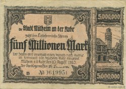 5 Millions Mark ALLEMAGNE Mülheim 1923  TTB