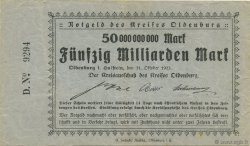 50 Milliards Mark ALLEMAGNE Oldenburg 1923  TTB