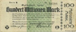 100 Millions Mark DEUTSCHLAND Recklinghausen 1923 