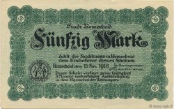 50 Mark DEUTSCHLAND Remscheid 1918 