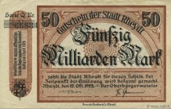 50 Milliards Mark GERMANY Rheydt 1923  VF+