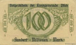 100 Millions Mark ALLEMAGNE Speyer 1923  TTB+