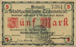 5 Mark ALLEMAGNE Traunstein 1919  TTB+