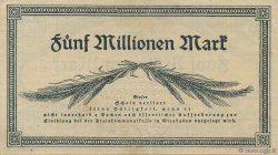 5 Millions Mark ALLEMAGNE Wiesbaden 1923  SPL