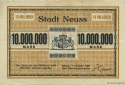 10 Millions Mark ALLEMAGNE Neuss 1923  TTB