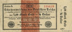 1,05 Mark Gold ALLEMAGNE Berlin 1923 Mul.? TTB