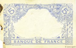 5 Francs BLEU FRANCIA  1912 F.02.02 MBC