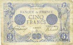 5 Francs BLEU FRANCE  1915 F.02.33 TB