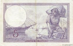 5 Francs FEMME CASQUÉE FRANCE  1920 F.03.04 TTB+