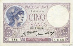 5 Francs FEMME CASQUÉE FRANCE  1930 F.03.14 TTB