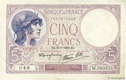 5 Francs FEMME CASQUÉE modifié FRANCE  1939 F.04.01 TTB+