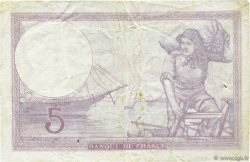 5 Francs FEMME CASQUÉE modifié FRANKREICH  1939 F.04.08 SS