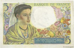 5 Francs BERGER FRANCE  1943 F.05.01 TTB+