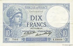 10 Francs MINERVE FRANCE  1930 F.06.14 pr.SUP