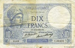 10 Francs MINERVE FRANCE  1931 F.06.15 TB+