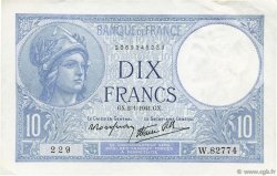 10 Francs MINERVE modifié FRANKREICH  1941 F.07.26 fST