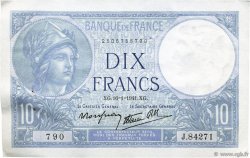 10 Francs MINERVE modifié FRANCE  1941 F.07.28