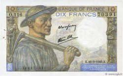10 Francs MINEUR FRANCE  1946 F.08.15 pr.SPL