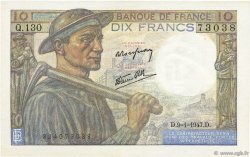 10 Francs MINEUR FRANCE  1947 F.08.17 SPL