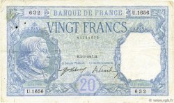 20 Francs BAYARD FRANCE  1917 F.11.02 TB+
