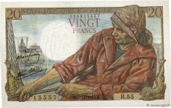 20 Francs PÊCHEUR FRANCE  1942 F.13.04 SPL