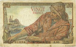 20 Francs PÊCHEUR FRANCE  1943 F.13.07 TB