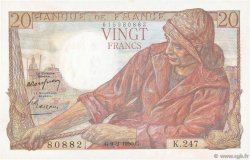 20 Francs PÊCHEUR FRANCE  1950 F.13.17a SUP+