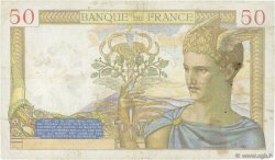 50 Francs CÉRÈS modifié FRANCE  1939 F.18.19 TB