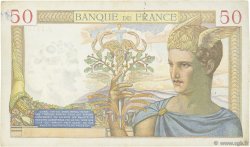 50 Francs CÉRÈS modifié FRANCE  1939 F.18.36 TTB