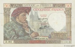 50 Francs JACQUES CŒUR FRANCE  1941 F.19.16 TTB