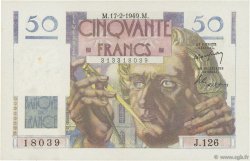 50 Francs LE VERRIER FRANCE  1949 F.20.11 SUP+
