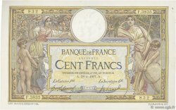 100 Francs LUC OLIVIER MERSON sans LOM FRANCE  1917 F.23.09 TTB+