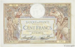 100 Francs LUC OLIVIER MERSON type modifié FRANKREICH  1937 F.25.04