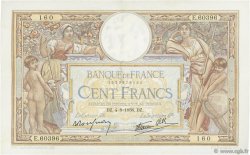 100 Francs LUC OLIVIER MERSON type modifié FRANCIA  1938 F.25.27 MBC+