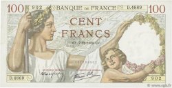 100 Francs SULLY FRANCE  1939 F.26.17 TTB+