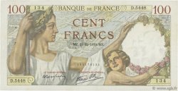 100 Francs SULLY FRANCE  1939 F.26.18 TTB
