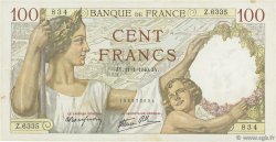 100 Francs SULLY FRANCE  1940 F.26.20 SUP