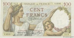 100 Francs SULLY FRANCE  1940 F.26.26 SUP