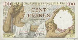 100 Francs SULLY FRANCE  1940 F.26.37 TTB