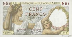 100 Francs SULLY FRANKREICH  1941 F.26.51