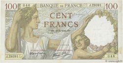 100 Francs SULLY FRANCE  1942 F.26.68 SUP