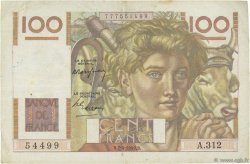 100 Francs JEUNE PAYSAN FRANCE  1949 F.28.23 pr.TTB